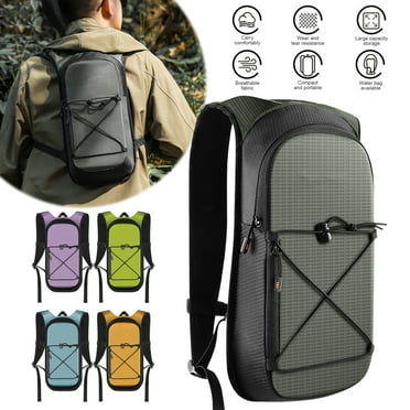 Sioweci Hydration Pack Backpack Outdoor Sports Bag Water Backpack with 1.5L Water Bladder for Running Cycling Hiking Grey