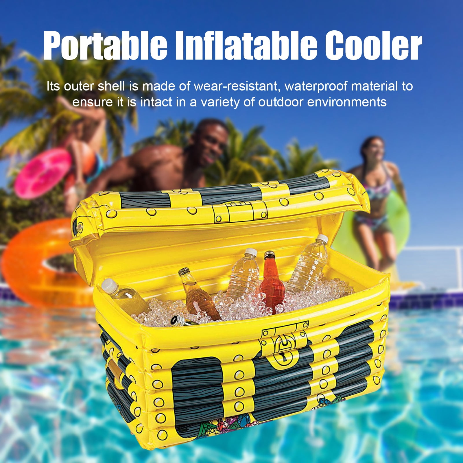 Sioweci Inflatable Cooler Inflatable Serving Bar Salad Bar Buffet
