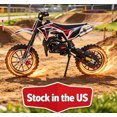 thumbnail image 1 of Sioweci Kids Dirt Bike 49CC 2-Stroke Gas Powered Mini Motorcycle | 10" Tires, Front & Rear Disc Brakes | Reaches 25 MPH, Supports 330LBS, 1 of 10