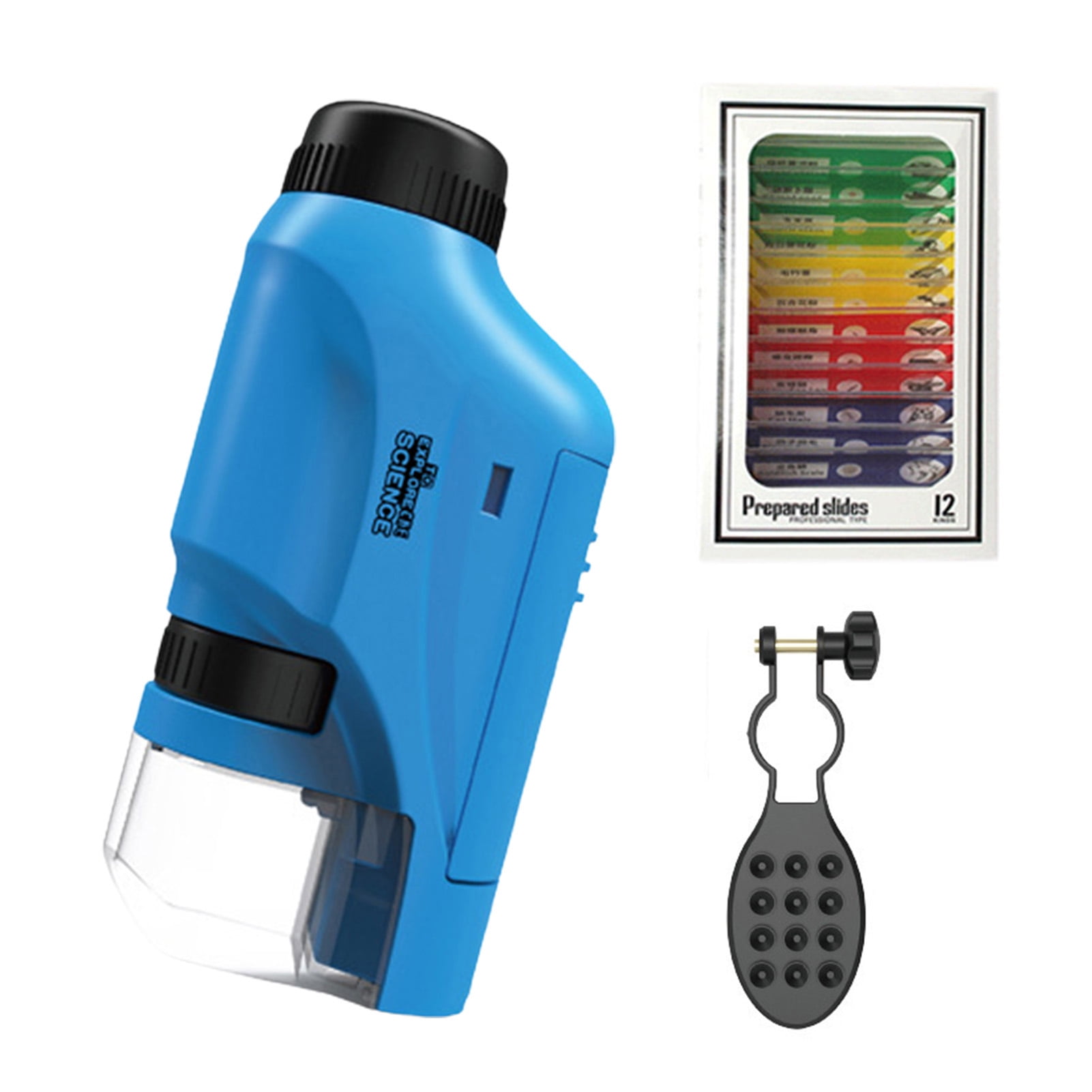 Sioweci Kids Portable Microscope 60-120X Magnification Clear Lens ...