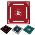 thumbnail image 1 of Sioweci Mahjong Table Mat Poker Domino Mahjong Tile Card Board Game Anti-slip Noise Reduction Square Mah Jong Table Cover Playmat Style A 80 cm, 1 of 13