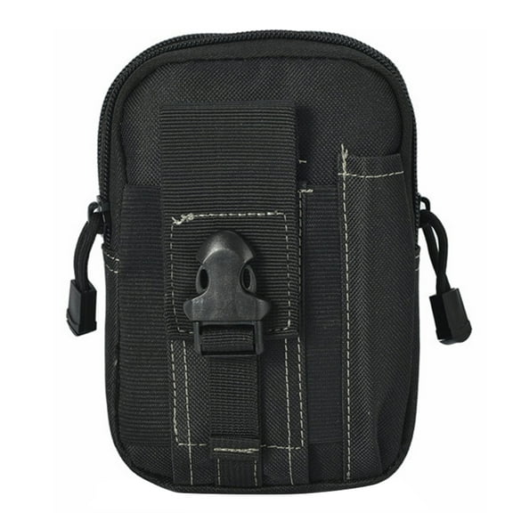 Sioweci Men Outdoor Sports Tactical Phone Waist Belt Bag Fanny Pack Pouch Zipper Pockets