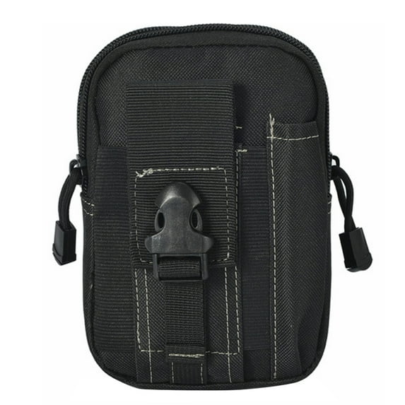 Sioweci Men Outdoor Sports Tactical Phone Waist Belt Bag Fanny Pack Pouch Zipper Pockets