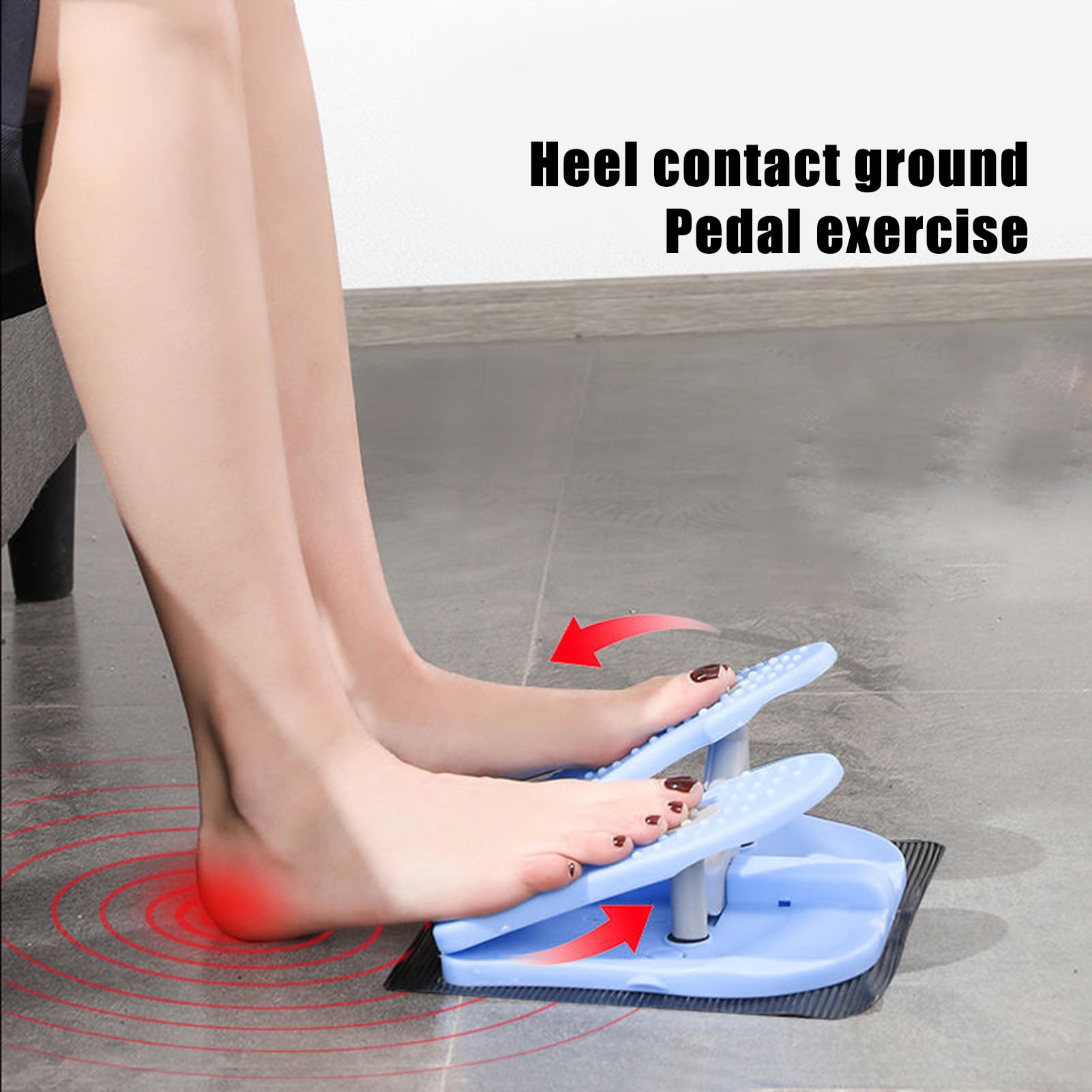 Leg Press Machine Mini Foldable Leg Exerciser Portable Foot Pedal