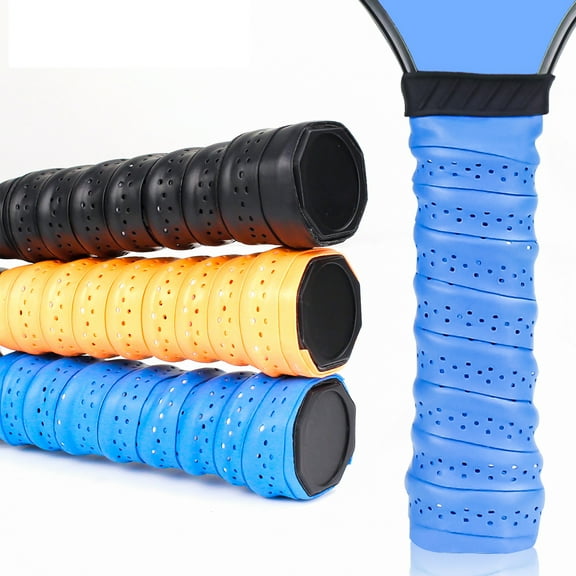 Sioweci Pickleball Paddle Grip Tape Breathable Anti-slip Shock-absorbing Soft Pickleball Racket Racquet Overgrip Wrap Pickleball Accessories Black