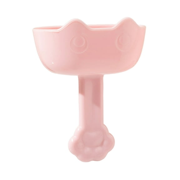 Sioweci Popsicle Holder Leak-Proof Drip Catcher Popsicle Stand with Cat Claw Handle Reusable Mess Free Ice Pop Stick Holder Pink