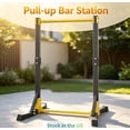 thumbnail image 1 of Sioweci Power Tower Pull Up Bar Station | Multi-Function Adjustable Height Dip Station for Home Gym Workout, Strength Training Fitness Equipment, Pull Up Stand 400LBS with 11 Gears Adjustment, 1 of 12