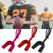 Sioweci Silicone Sports Mouthguard Food Grade BPA Free Boxing Basketball Football Hockey Karate Baseball Rugby Match Teens Adults Teeth Mouth Guard Protector Red