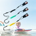 thumbnail image 1 of Sioweci TPU Surfboard Leash Adjustable Coiled SUP Spring Wrist Strap Stand-Up Paddle Board Leg Rope Shortboard Longboard Safety Leash Yellow, 1 of 12