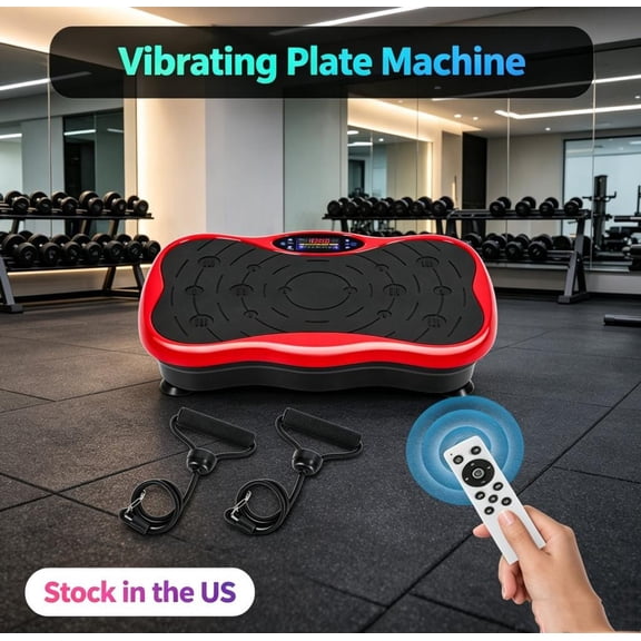 Sioweci Vibration Plate Exercise Machine, Vibrating Plate Fitness Platform with Remote Control – Portable Vibration Plates for Lymphatic Drainage, Weight Loss, Toning, Recovery & Home Workouts