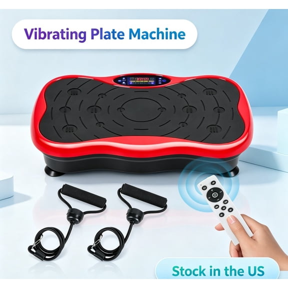 Sioweci Vibration Plate Exercise Machine, Whole Body Workout Vibration Fitness Platform for Weight Loss, Toning Wellness, Home Gym Equipment