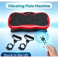 thumbnail image 1 of Sioweci Vibration Plate Exercise Machine - Whole Body Workout Vibration Fitness Platform Fit Massage Workout Trainer w/Loop Bands + Remote, 99 Levels, 1 of 11
