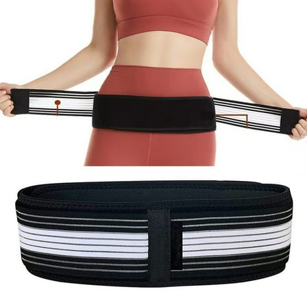 Sioweci Women Men Lower Back Support Brace Breathable Sciatica Belt Postpartum Pelvic Correction Support Belt Pain Relief SI Joint Support Belt Brace Belt Body Joint Care Supplies Black