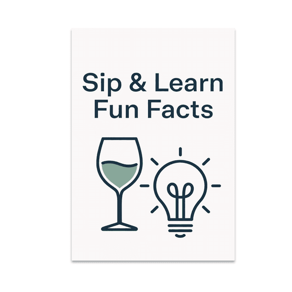 Sip & Learn Fun Facts Poster - Educational Graphics Decor - 13x19 Poster Print