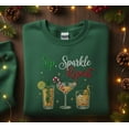 thumbnail image 1 of Sip Sparkle Repeat Embroidered Sweatshirt – Festive Christmas Drink Crewneck – Holiday Cocktail Lover Gift, 1 of 4