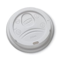 Sip-Through Dome Hot Drink Lids, Fits 10 Oz Cups, White, 100/pack | Bundle of 2 Packs