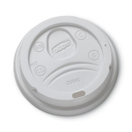Sip-Through Dome Hot Drink Lids, Fits 10 Oz Cups, White, 100/pack | Bundle of 2 Packs