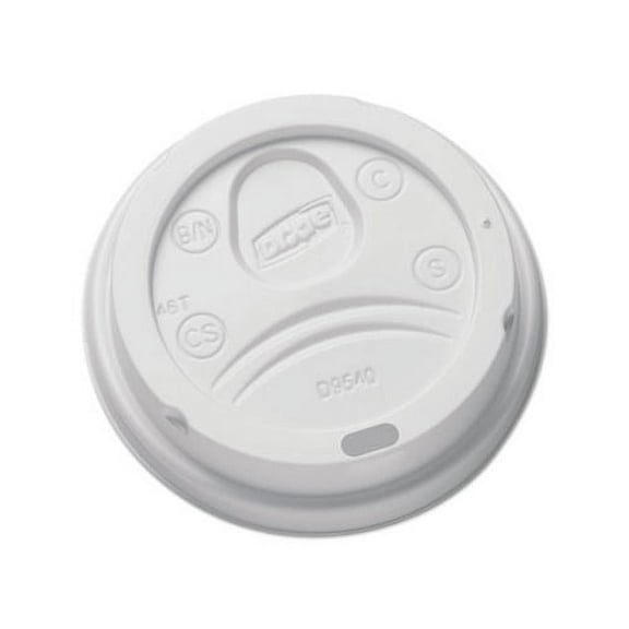 Sip-Through Dome Hot Drink Lids for 10 oz Cups White, 100/Pack