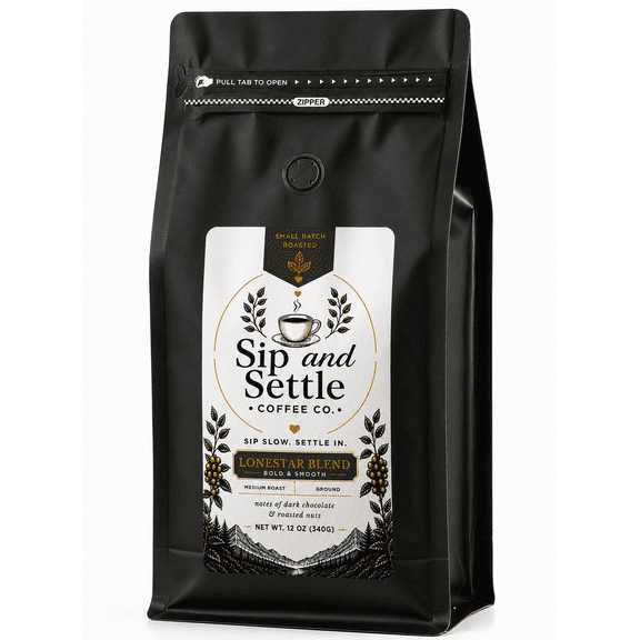 Sip and Settle Lonestar Blend, Ground, 12 oz