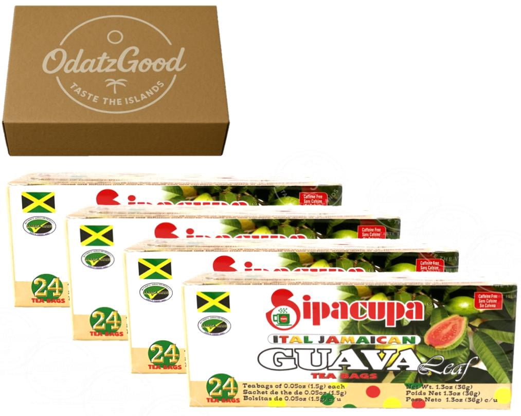 Sipacupa Guava Tea 24Tea Bags (36g) 4-Pack – Product of Jamaica ...