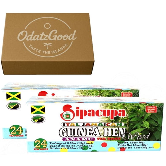 Sipacupa Guinea Hen Tea 24Tea Bags (36g) 2-Pack – Product of Jamaica – Curated & Packaged by ODatzGood