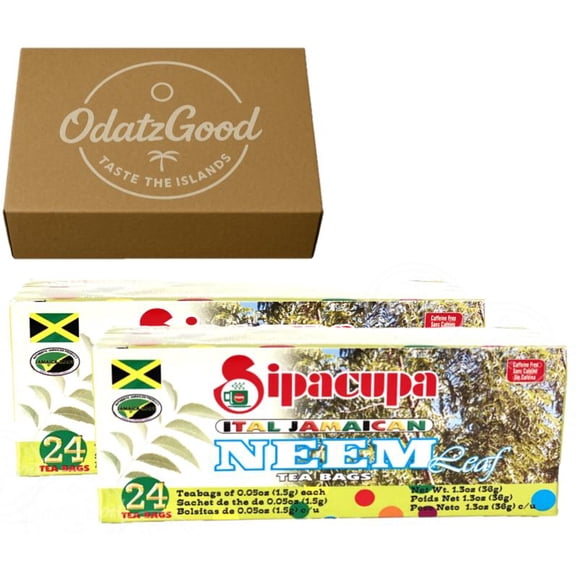 Sipacupa Neem Tea 24Tea Bags (36g) 2-Pack – Product of Jamaica – Curated & Packaged by ODatzGood