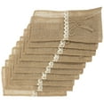 thumbnail image 1 of Sipeihong 10pcs Burlap Tableware Utensil Holders for Wedding Party, 1 of 10
