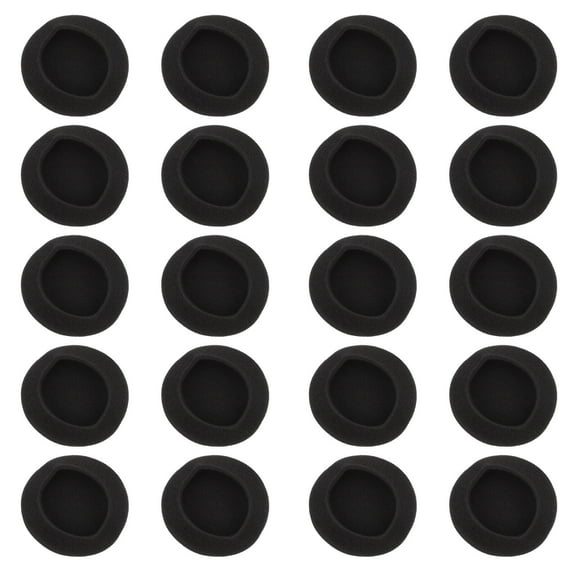 Sipeihong 20pcs Black Memory Foam Earpads for Headphones, Earbuds