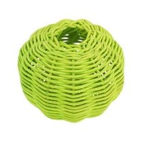 Sipeihong 2Pcs Woven Rattan Pendant Light Shade Green