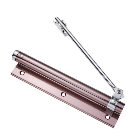 Sipeihong 35KG Auto Door Closer, Adjustable Hinges, Aluminum Alloy, Champagne