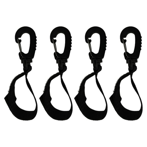 WASHWEPE Stroller Hooks Woven Tape 4Pcs 7.3x1In
