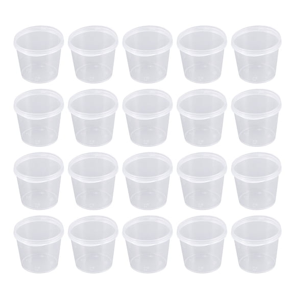 Sipeihong 50pcs Portion Cups with Lids Shot Cups 25ml