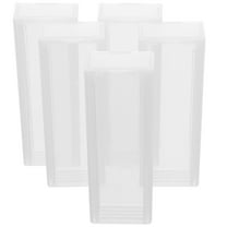 Sipeihong 5pcs Plastic Microscope Slide Box Holder for Slides