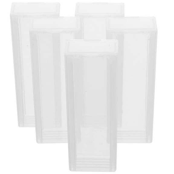 Sipeihong 5pcs Plastic Microscope Slide Box Holder for Slides