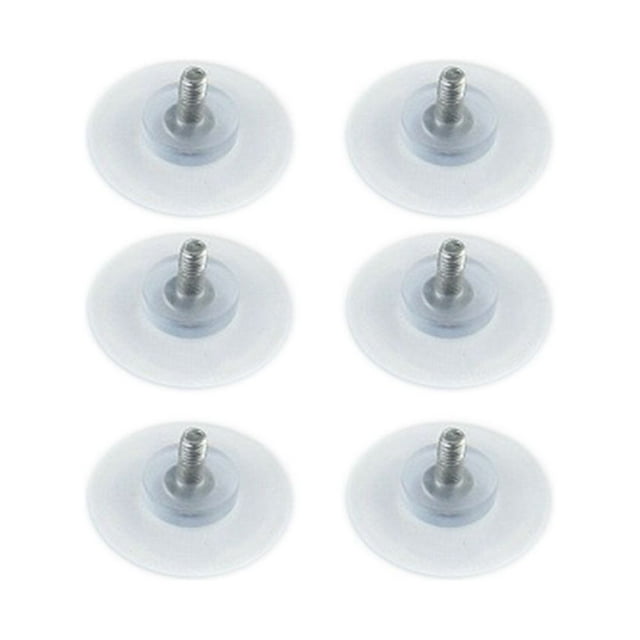 Sipeihong 6pcs Clear Glass Suction Cups for Table with Screws