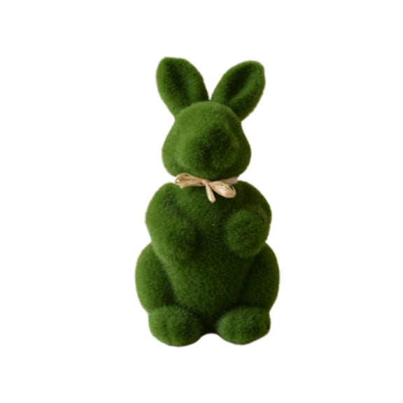 Sipeihong Artificial Moss Bunny Rabbit Figurine - Home Party Gift