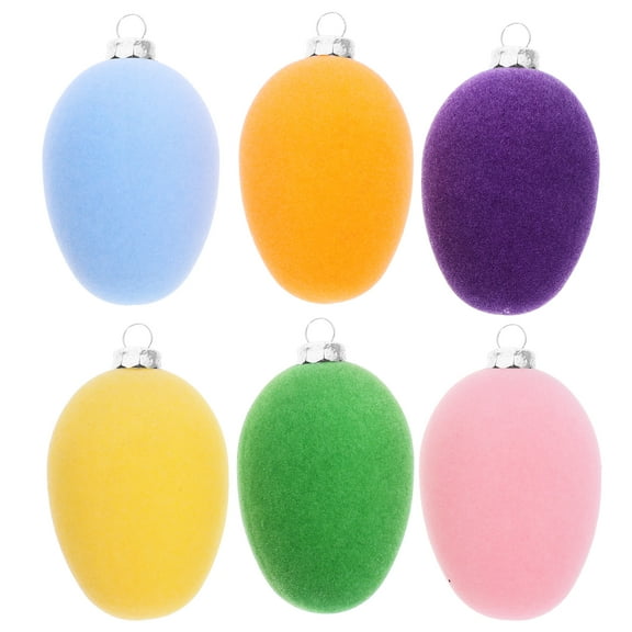 Sipeihong Christmas 12Pcs Easter Hanging Eggs Ornaments Festival Party Egg Hanging Decoration (Mixed Color)