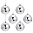thumbnail image 1 of Sipeihong Christmas 12pcs Christmas Balls Ornaments Xmas Tree Decorations Silver Hanging Ball, 1 of 11