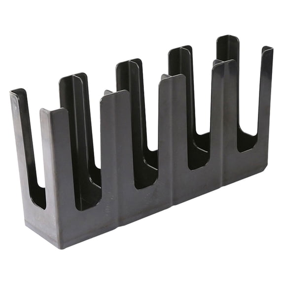 WASHWEPE Cup Holder Stand Black 1Set 17.7x9.4in Plastic Paper Cup Rack
