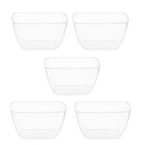 Sipeihong Disposable Plastic Serving Bowls for Snacks, Salads, Fruits (70ml)