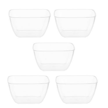 Sipeihong Disposable Plastic Serving Bowls for Snacks, Salads, Fruits (70ml)