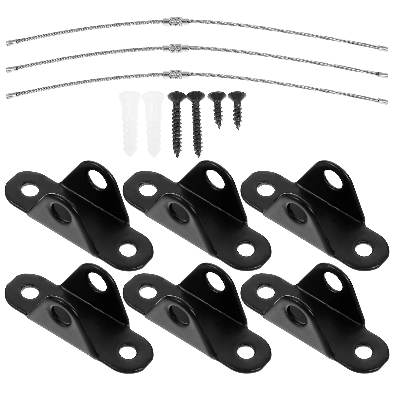 Sipeihong Furniture Anchors Set Tipping Restraint Straps (Black
