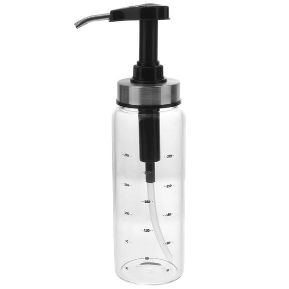 Sipeihong Honey Pump Bottle Syrup Dispenser Ketchup Squeeze BBQ Oil Container Black