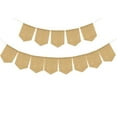 thumbnail image 1 of Sipeihong Party 1pc DIY Birthday Blank Flag Delicate Shield Shape Banner Wedding Party Ornament, 1 of 10