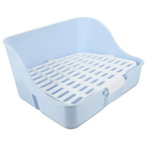 Sky-blue Plastic Pet Toilet for Small Animals like Rabbit and Hamster 1 Piece
