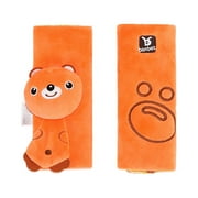 Sipeihong Stroller Accessories 2pcs Baby Car Shoulder Pad Strap Cover Baby Cartoon Stroller Accessories (Bear)