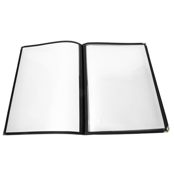 Sipeihong Transparent Menu Covers A4 Size - Restaurant Kitchen Supplies - 4 Pages