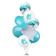 Sipeihong balloon kit 9pcs Ballons Latex Balloon Narwhal Latex Balloon Decorative Latex Balloons for Birthday Party Decoration