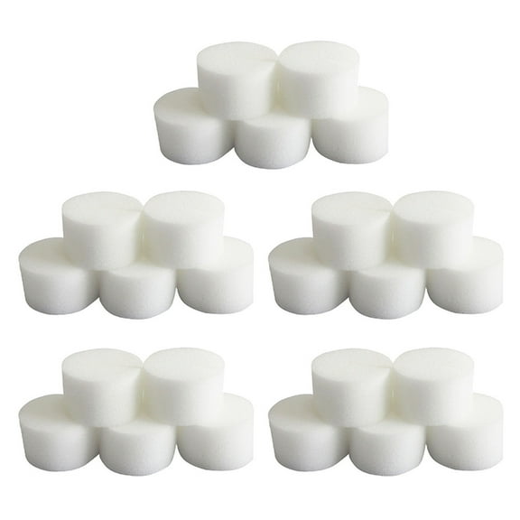 Sipeihong sponge 50PCS Moisturized Planting Seedlings Sponges Soilless Hydroponic Sponge Vegetables Cultivation Gardening Tools (White)