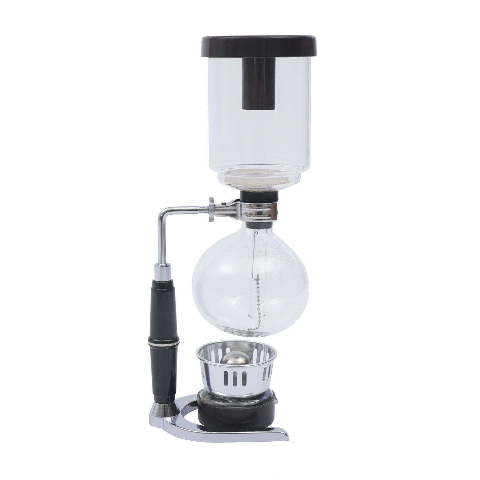 Siphon Coffee Maker 5-Cup Tabletop Vacuum Coffeemaker Pot Glass Type 500ml